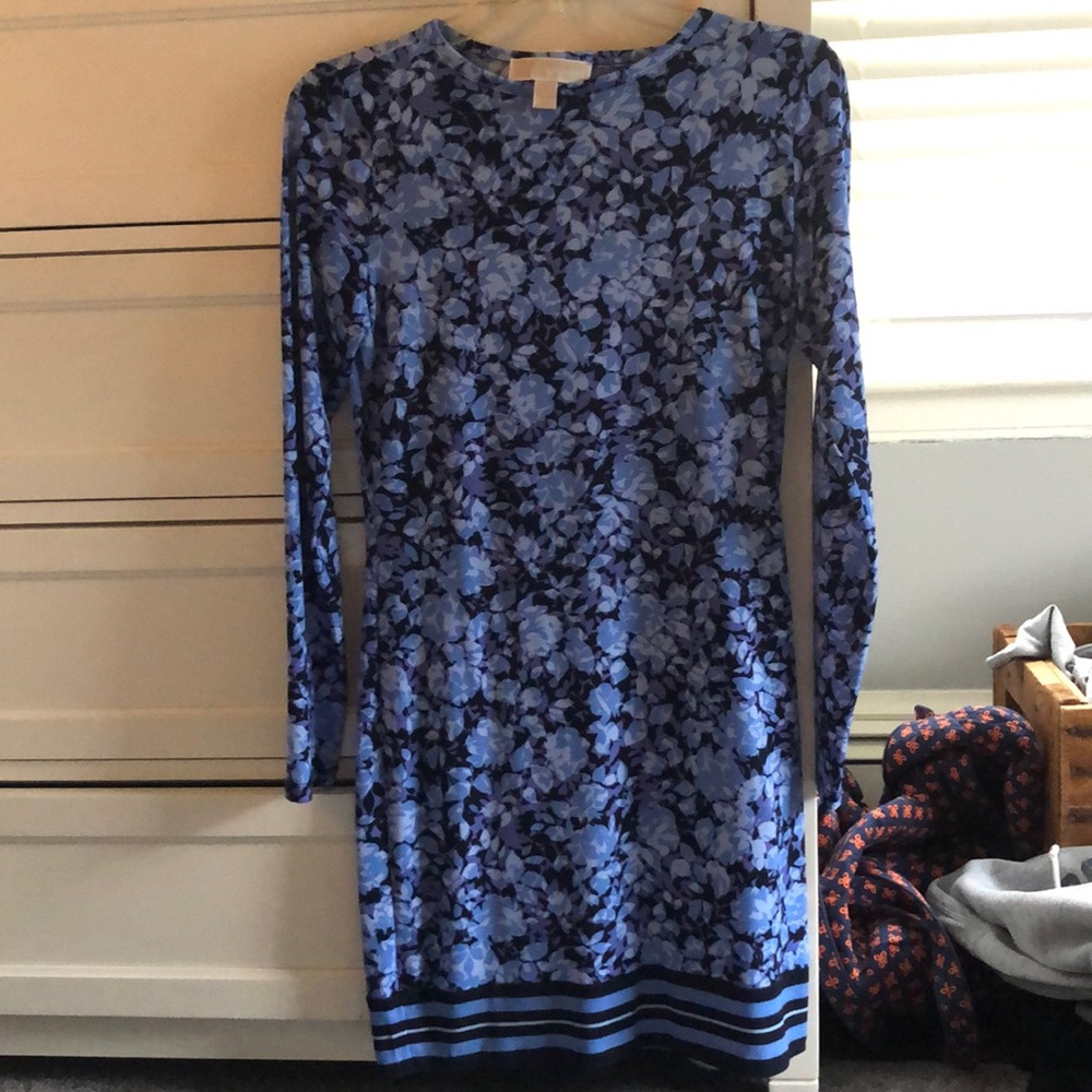 Blue floral Michael Kors dress